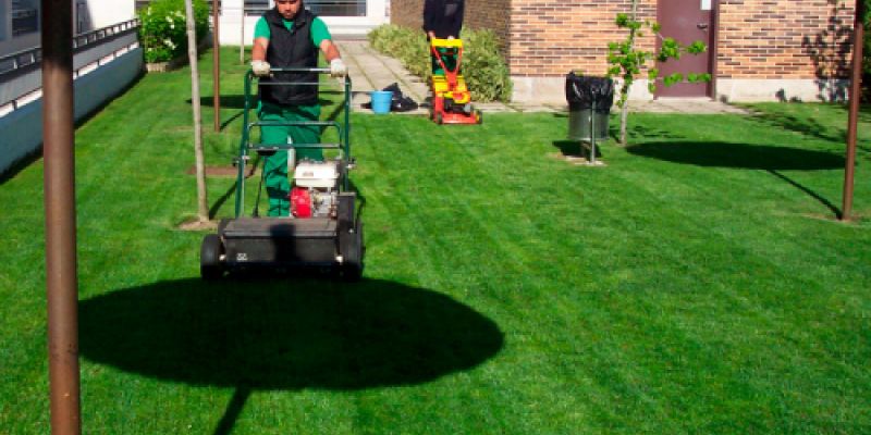 Resembrado en Jardinería y mantenimiento de jardines López de la Rica en Madrid